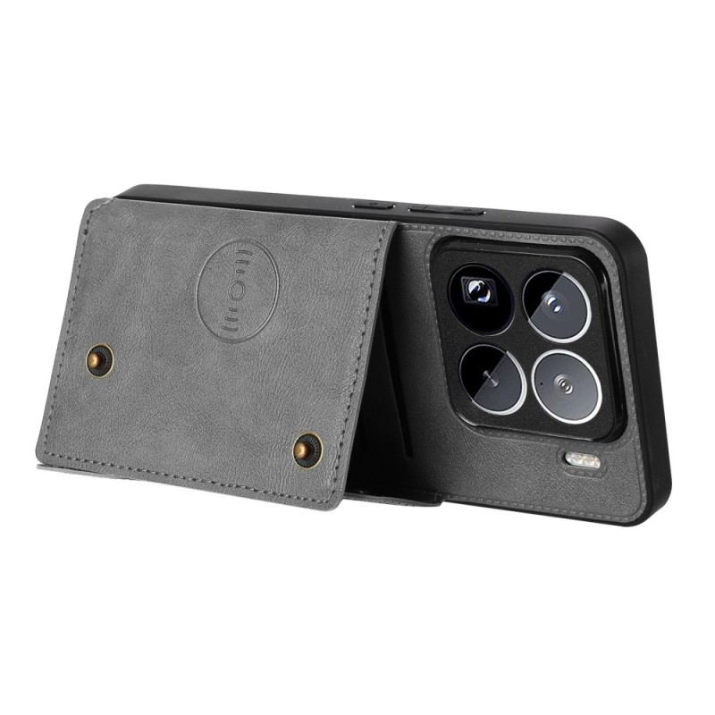 Coque Xiaomi 15 Pro Effet Cuir Porte-Cartes