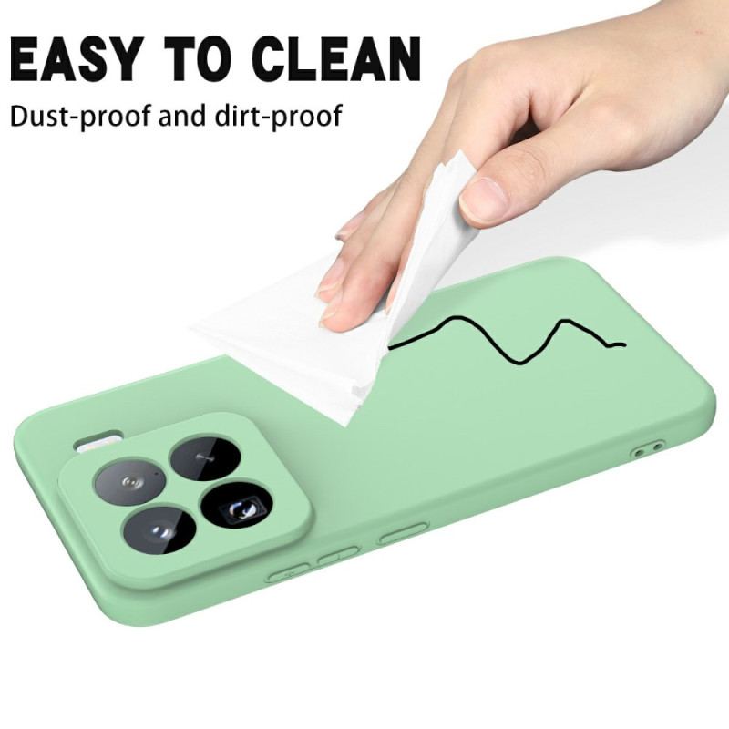 Coque Xiaomi 15 Pro Silicone Liquide à Lanière