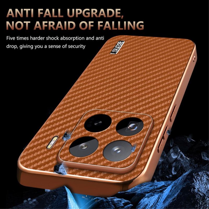 Coque Xiaomi 15 Pro Texture Fibre Carbone AZNS