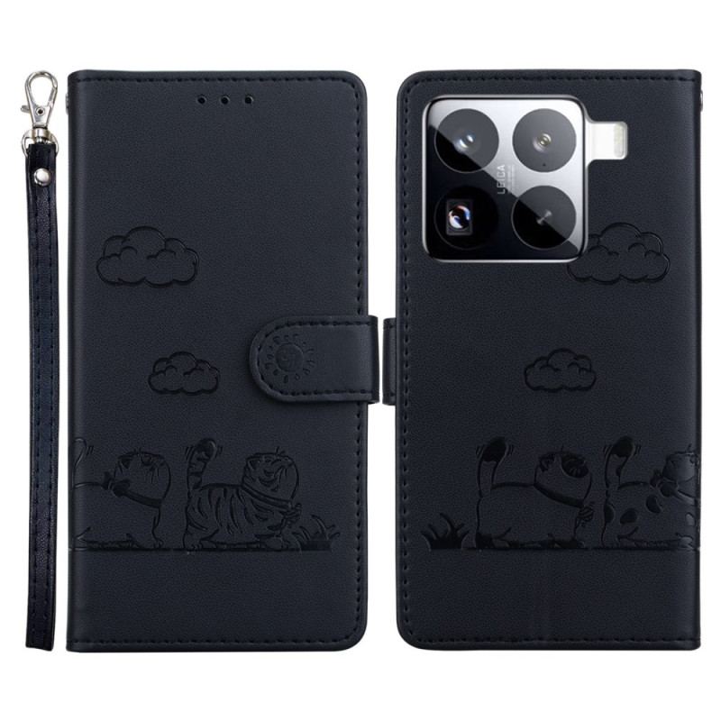 Housse Xiaomi 15 Pro Blocage RFID Scène de Chats