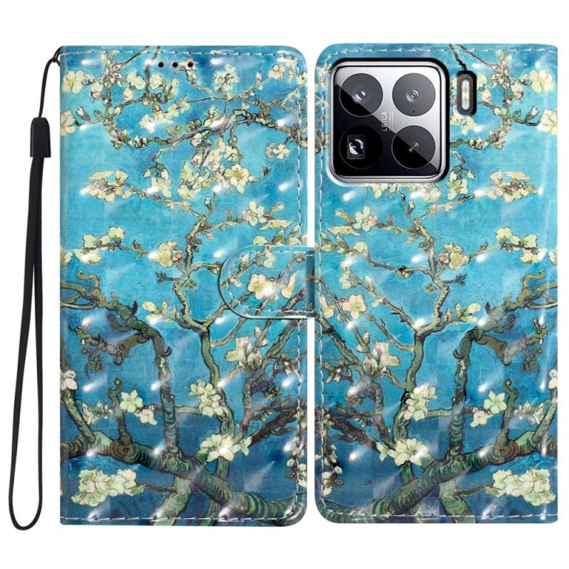 Housse Xiaomi 15 Pro Branches Fleuries 3D