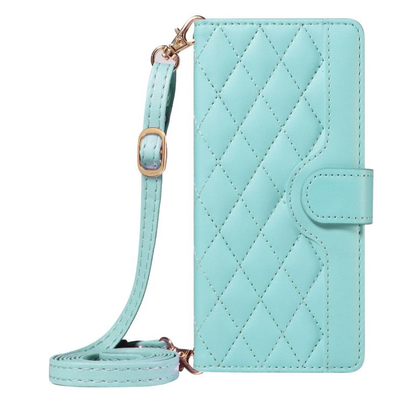 Housse Xiaomi 15 Pro Matelassée avec Lanière et Bandoulière