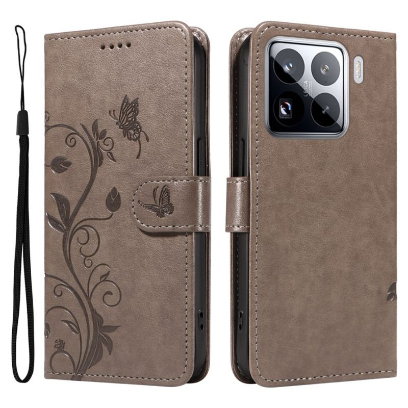 Housse Xiaomi 15 Pro Motif Floral et Papilllons