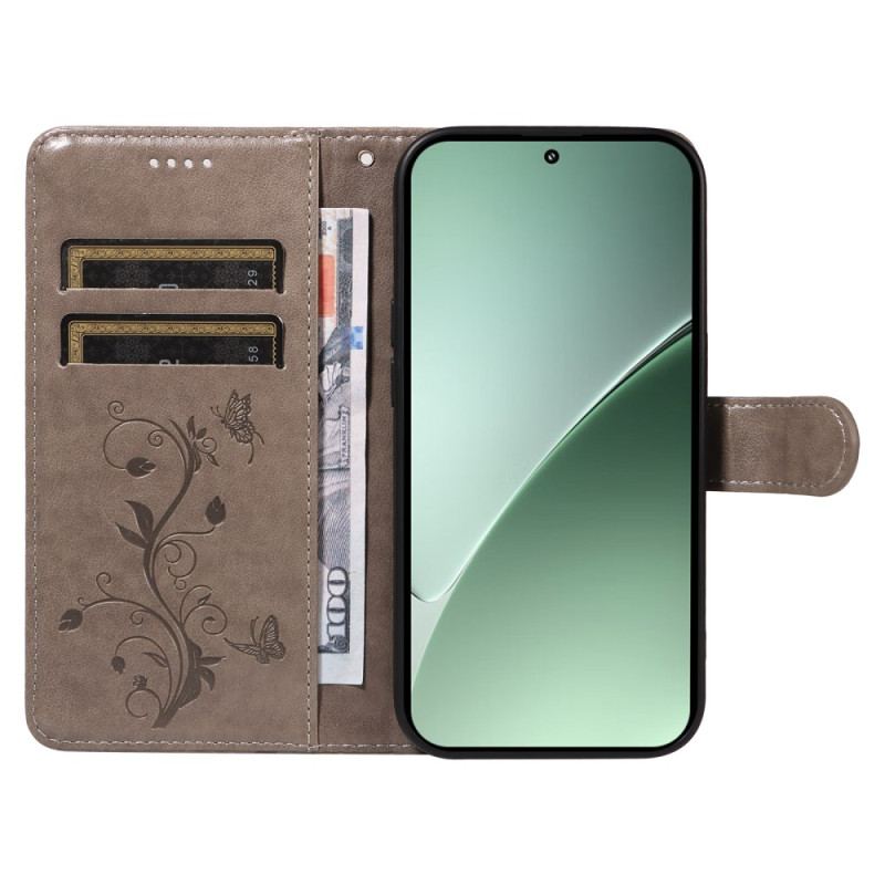 Housse Xiaomi 15 Pro Motif Floral et Papilllons