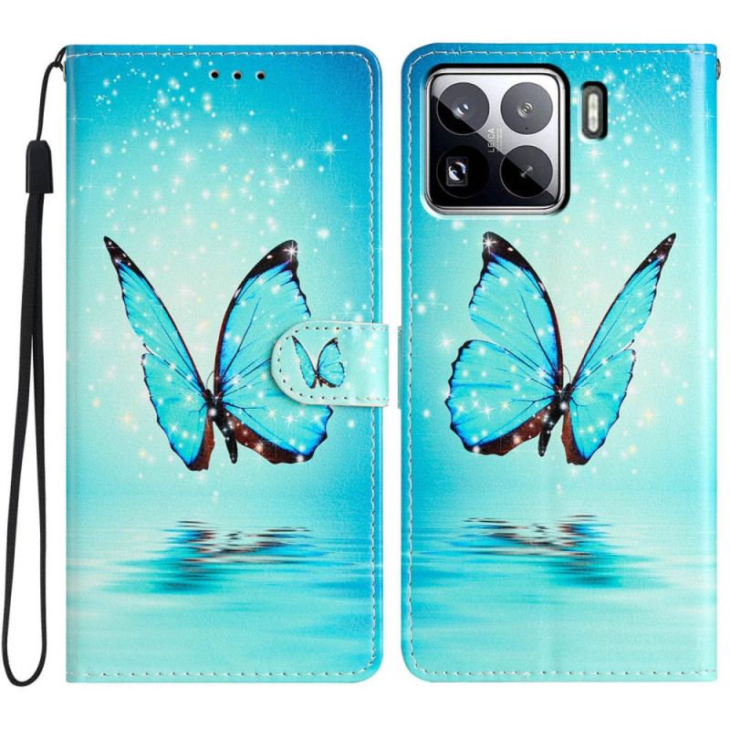 Housse Xiaomi 15 Pro Papillon Bleu en Vol