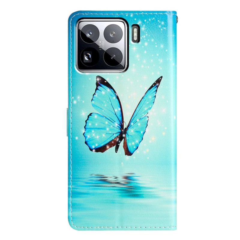 Housse Xiaomi 15 Pro Papillon Bleu en Vol