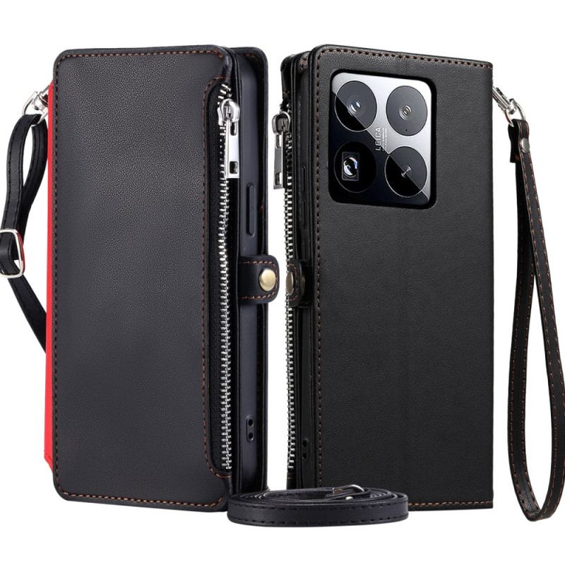 Housse Xiaomi 15 Pro Premium à Lanière et Bandoulière