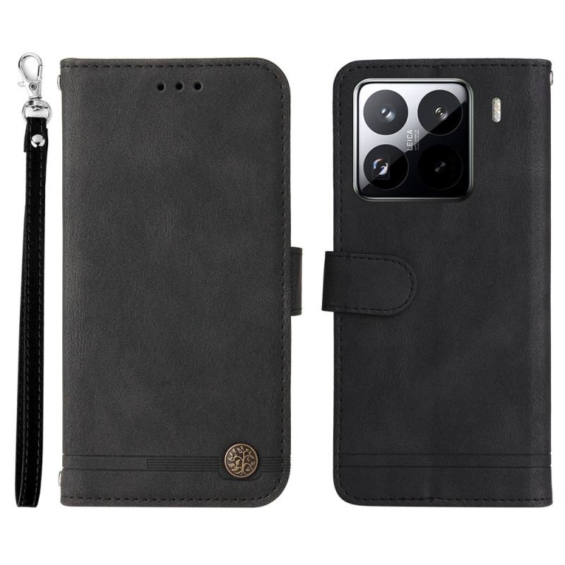 Housse Xiaomi 15 Pro Rivet et Lanière