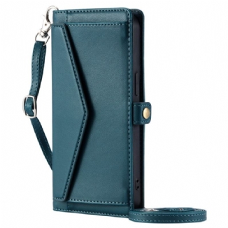 Housse Xiaomi 15 Pro Style Pochette avec Lanière et Bandoulière