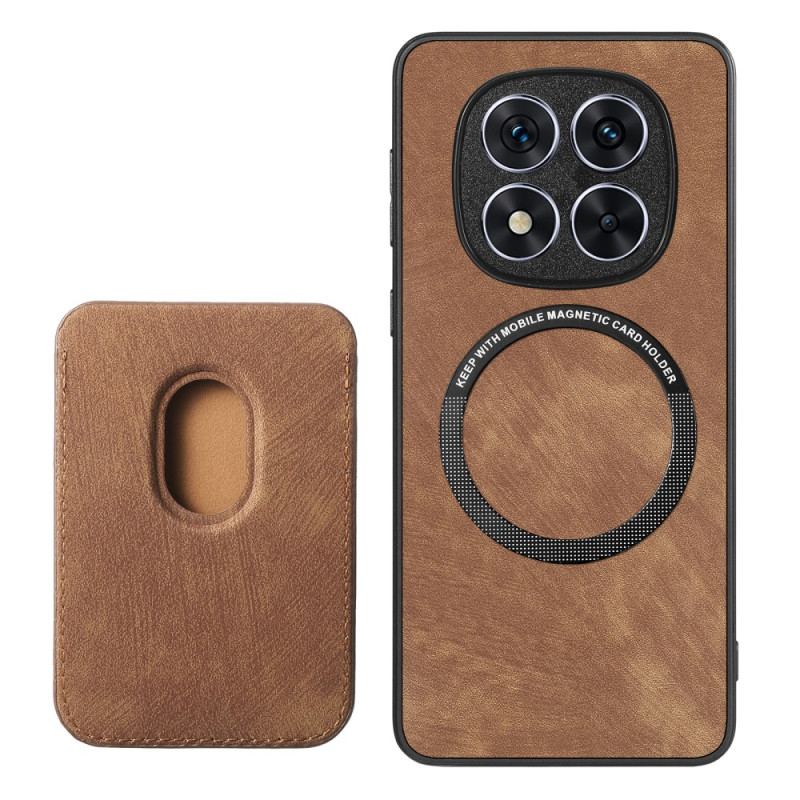 Coque Xiaomi Redmi Note 14 Pro 5G / Poco X7 Effet Cuir Porte-cartes Détachable