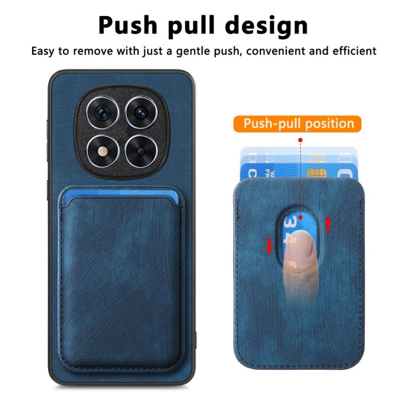 Coque Xiaomi Redmi Note 14 Pro 5G / Poco X7 Effet Cuir Porte-cartes Détachable