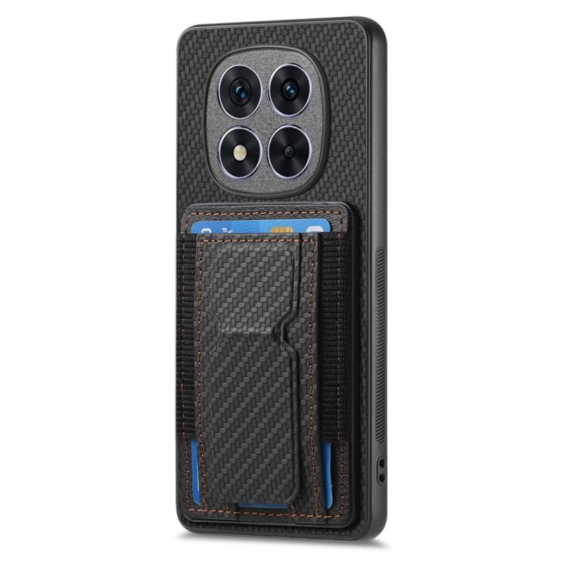 Coque Xiaomi Redmi Note 14 Pro 5G / Poco X7 Fibre Carbone Support et Porte-cartes