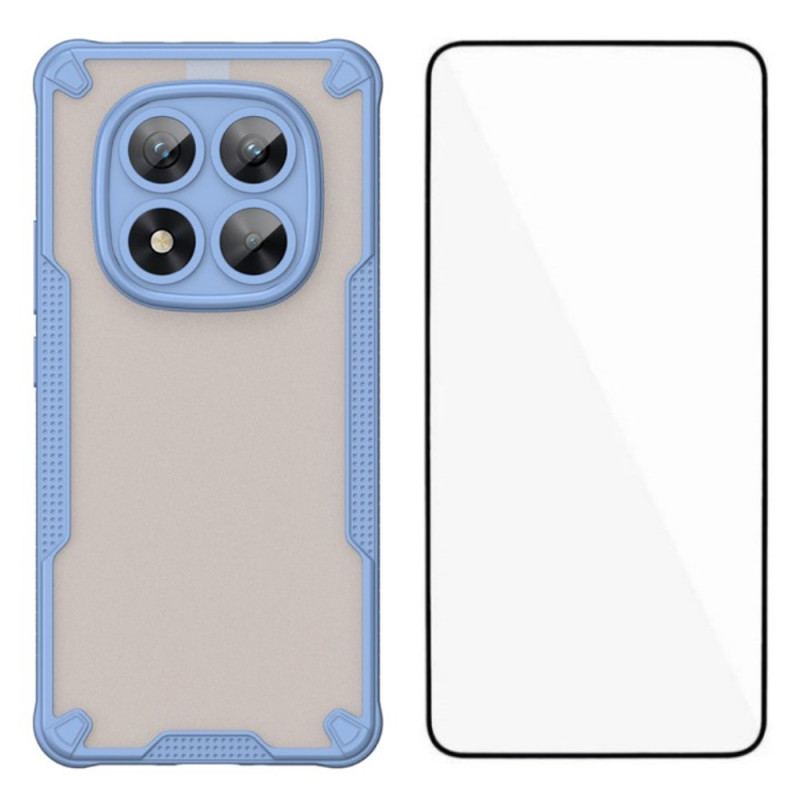Coque Xiaomi Redmi Note 14 Pro 5G / Poco X7 Silicone Color avec Protection Écran en Verre Trempé