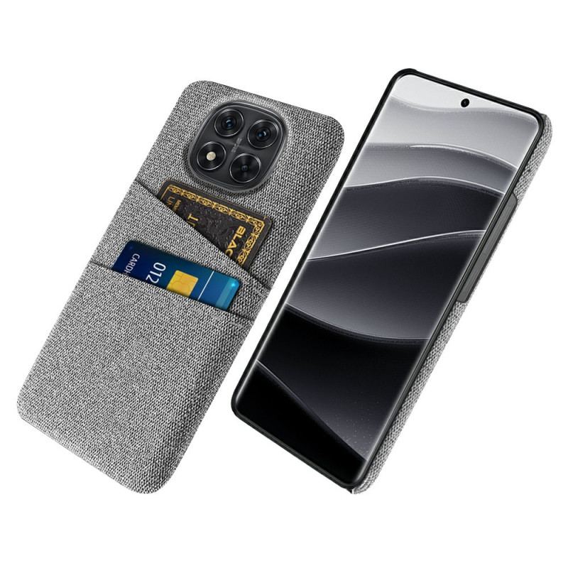Coque Xiaomi Redmi Note 14 Pro 5G / Poco X7 Tissu Porte-Cartes