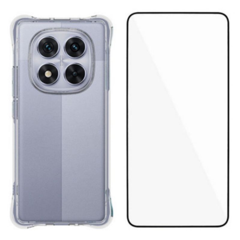 Coque Xiaomi Redmi Note 14 Pro 5G / Poco X7 Transparente Renforcée avec Protecteur Écran