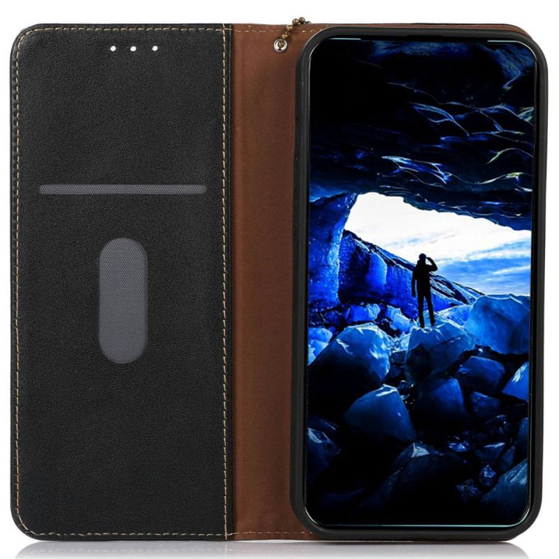 Flip Cover Xiaomi Redmi Note 14 Pro 5G / Poco X7 Cuir KHAZNEH