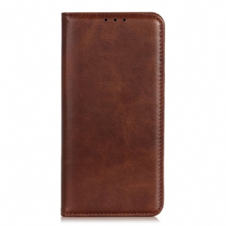 Flip Cover Motorola Edge 40 Pro Cuir Fendu Élégance