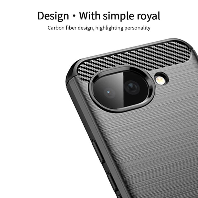 Coque Google Pixel 10A Fibre Carbone Brossée