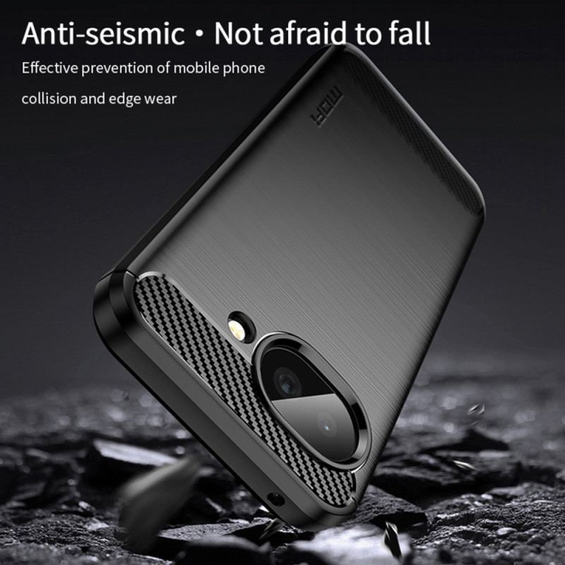 Coque Google Pixel 10A Fibre Carbone Brossée