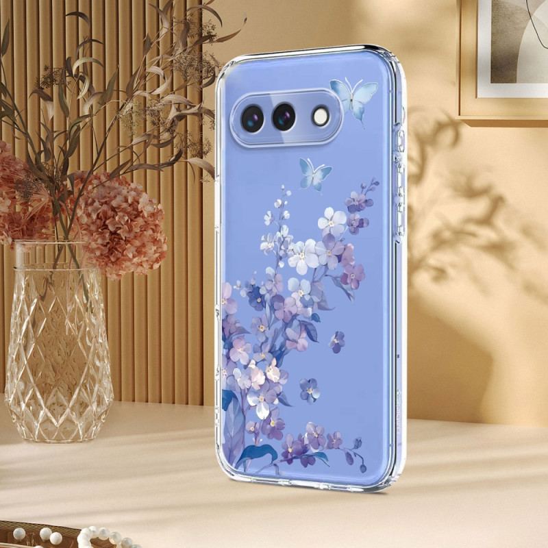 Coque Google Pixel 10A Motif Papillons et Fleurs