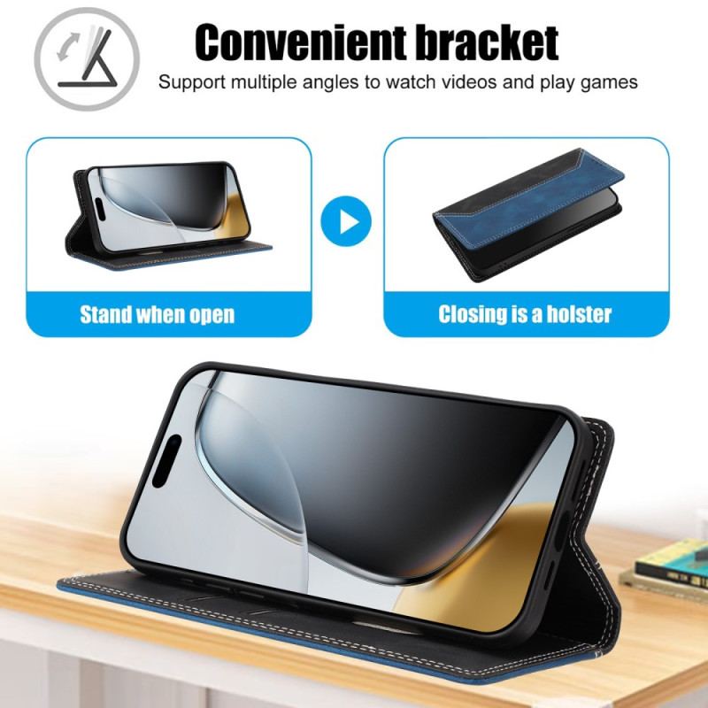 Flip Cover Google Pixel 10A Blocage RFID Bicolore