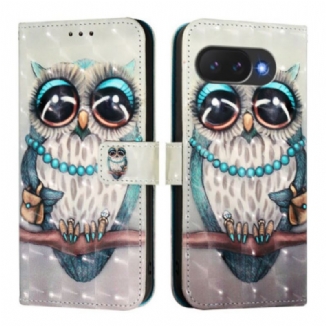 Housse Google Pixel 10A Chouette Grise