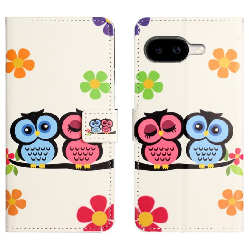 Housse Google Pixel 10A Couple de Hiboux