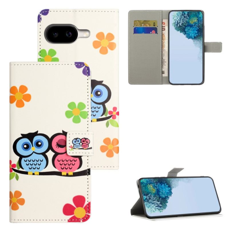 Housse Google Pixel 10A Couple de Hiboux