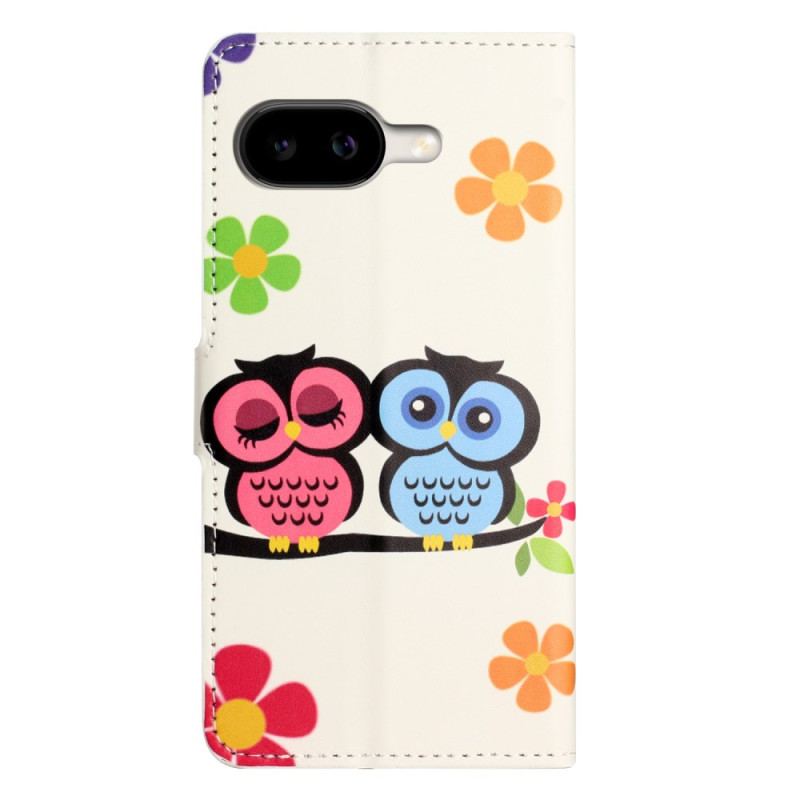 Housse Google Pixel 10A Couple de Hiboux