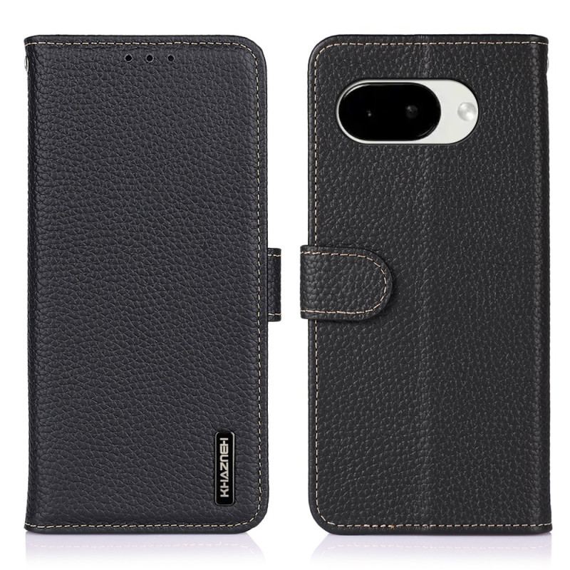 Housse Google Pixel 10A Cuir Litchi KHAZNEH
