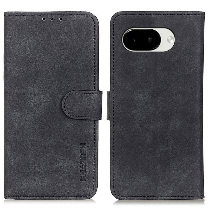 Housse Google Pixel 10A en Cuir PU Texture Rétro KHAZNEH