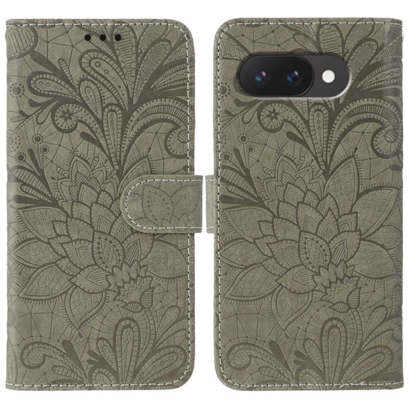Housse Google Pixel 10A Fleurs en Dentelle