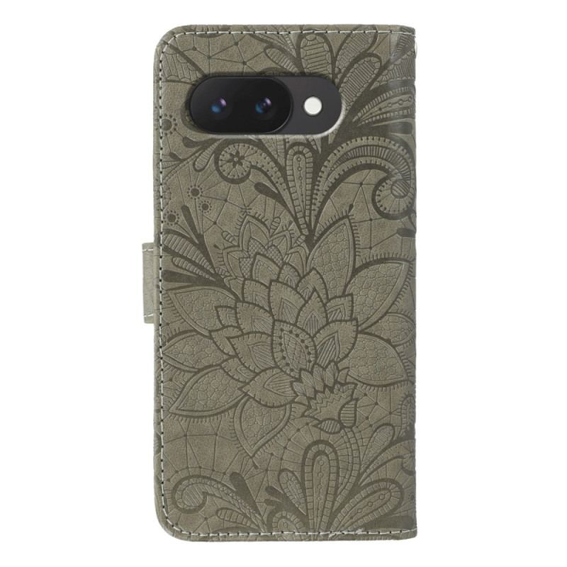Housse Google Pixel 10A Fleurs en Dentelle