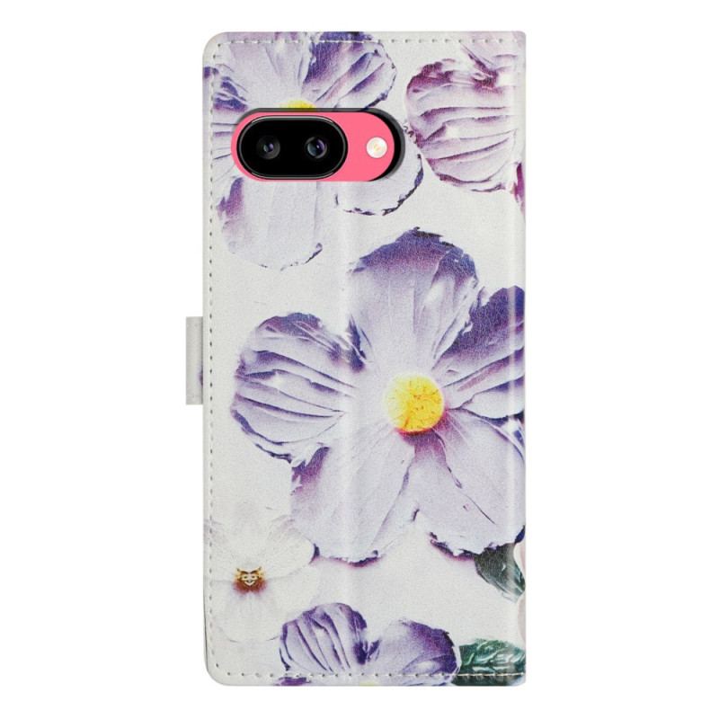Housse Google Pixel 10A Fleurs Violettes