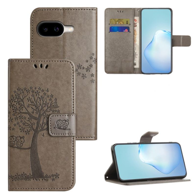 Housse Google Pixel 10A Hibou et Arbre