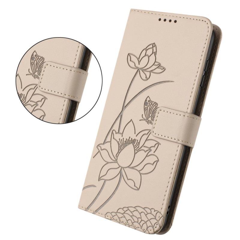 Housse Google Pixel 10A Motif Lotus à Lanière