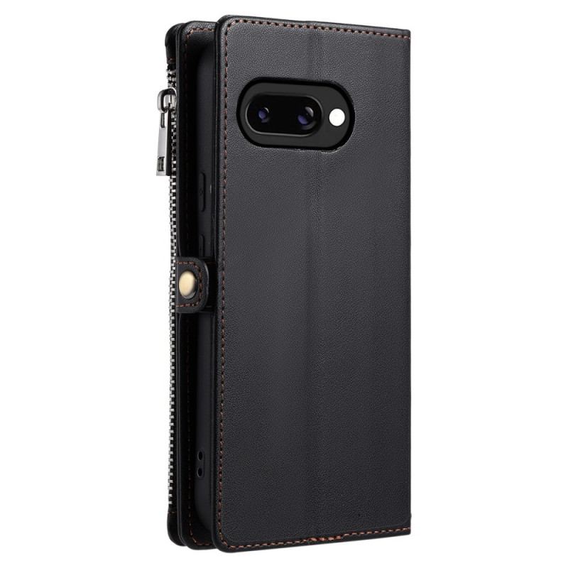 Housse Google Pixel 10A Portefeuille 8 Porte-Cartes et Lanière