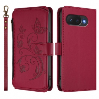 Housse Google Pixel 10A Portefeuille Design Floral