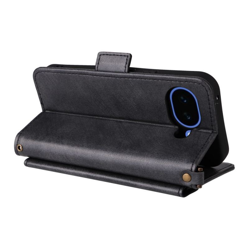 Housse Google Pixel 10A Portefeuille Vintage et Bandoulière