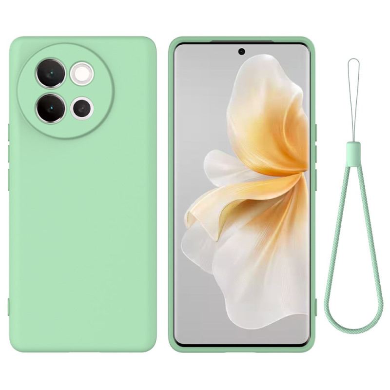 Coque vivo V40 Lite 5G Silicone Liquide à Lanière