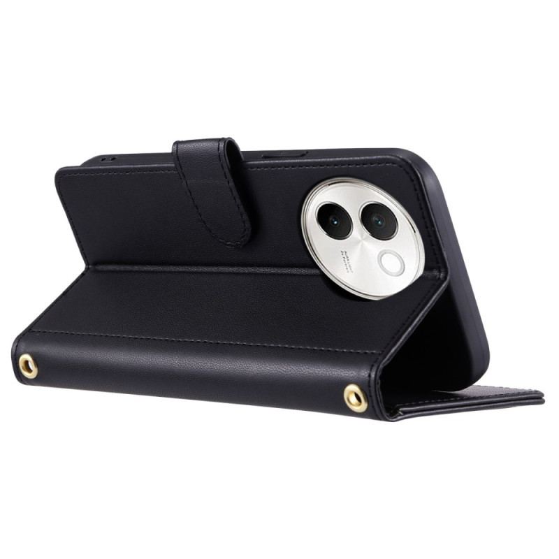 Housse Vivo V40 Lite 5G Matelassée avec Lanière et Bandoulière