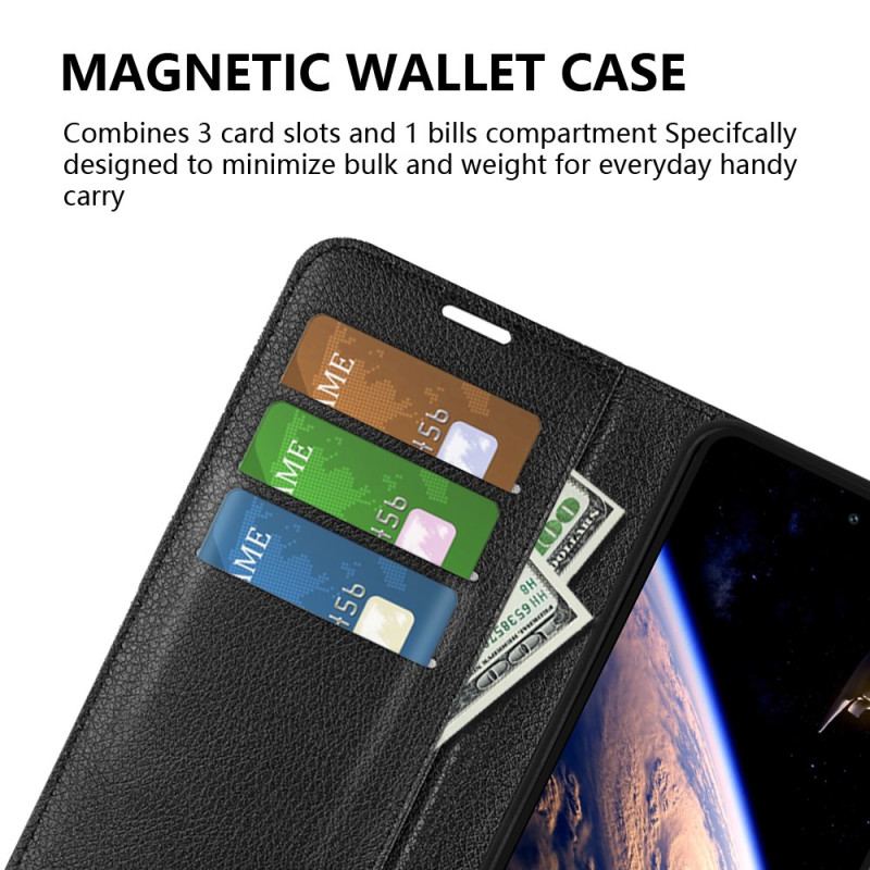 Housse Vivo V40 Lite 5G Simili Cuir Litchi