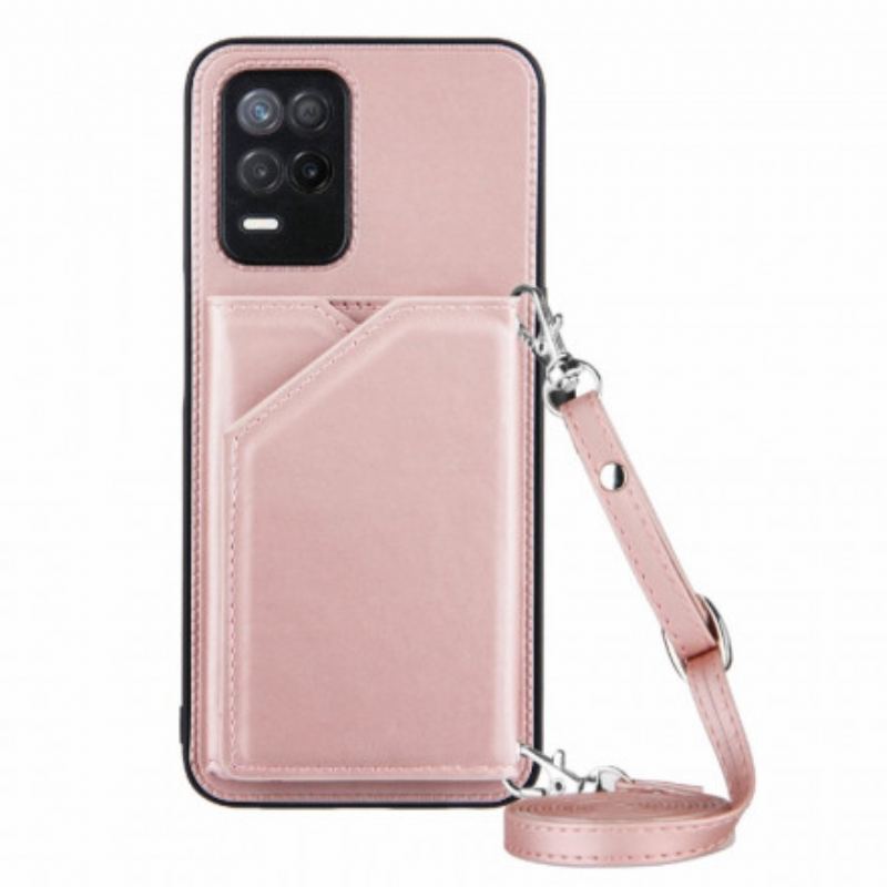 Coque Realme 8 5G Bandoulière Porte-cartes