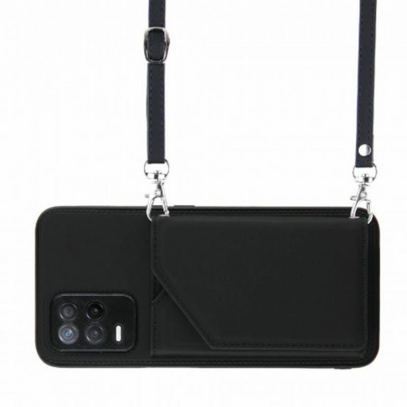 Coque Realme 8 5G Bandoulière Porte-cartes