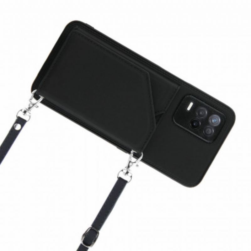 Coque Realme 8 5G Bandoulière Porte-cartes