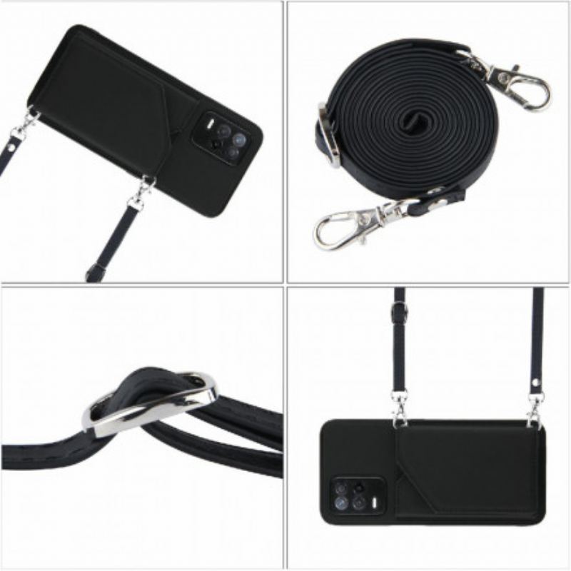Coque Realme 8 5G Bandoulière Porte-cartes