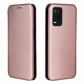Flip Cover Realme 8 5G Silicone Carbone Coloré