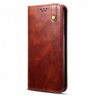Flip Cover Realme 8 5G Simili Cuir Ciré