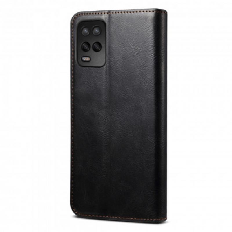 Flip Cover Realme 8 5G Simili Cuir Ciré