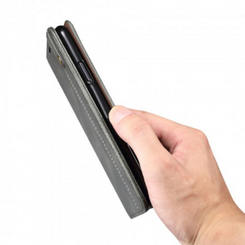 Flip Cover Realme 8 5G Simili Cuir Ciré